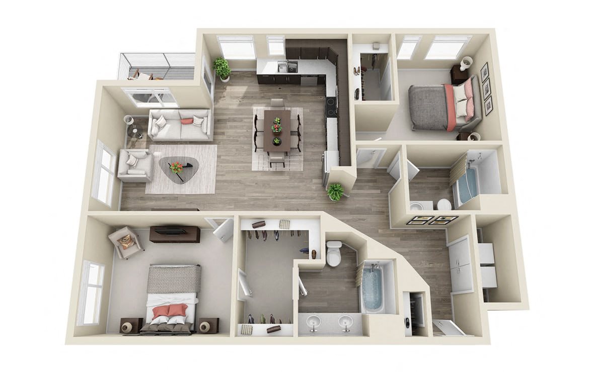 1000 South Broadway Apartments Sunlight Floor Plan 1000 South Broadway Apartments Sunlight Floor Plan